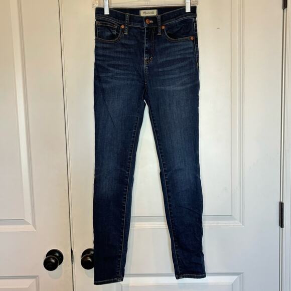 Madewell Denim - Madewell 9" High Riser Skinny Skinny Jeans Dark Wash 25